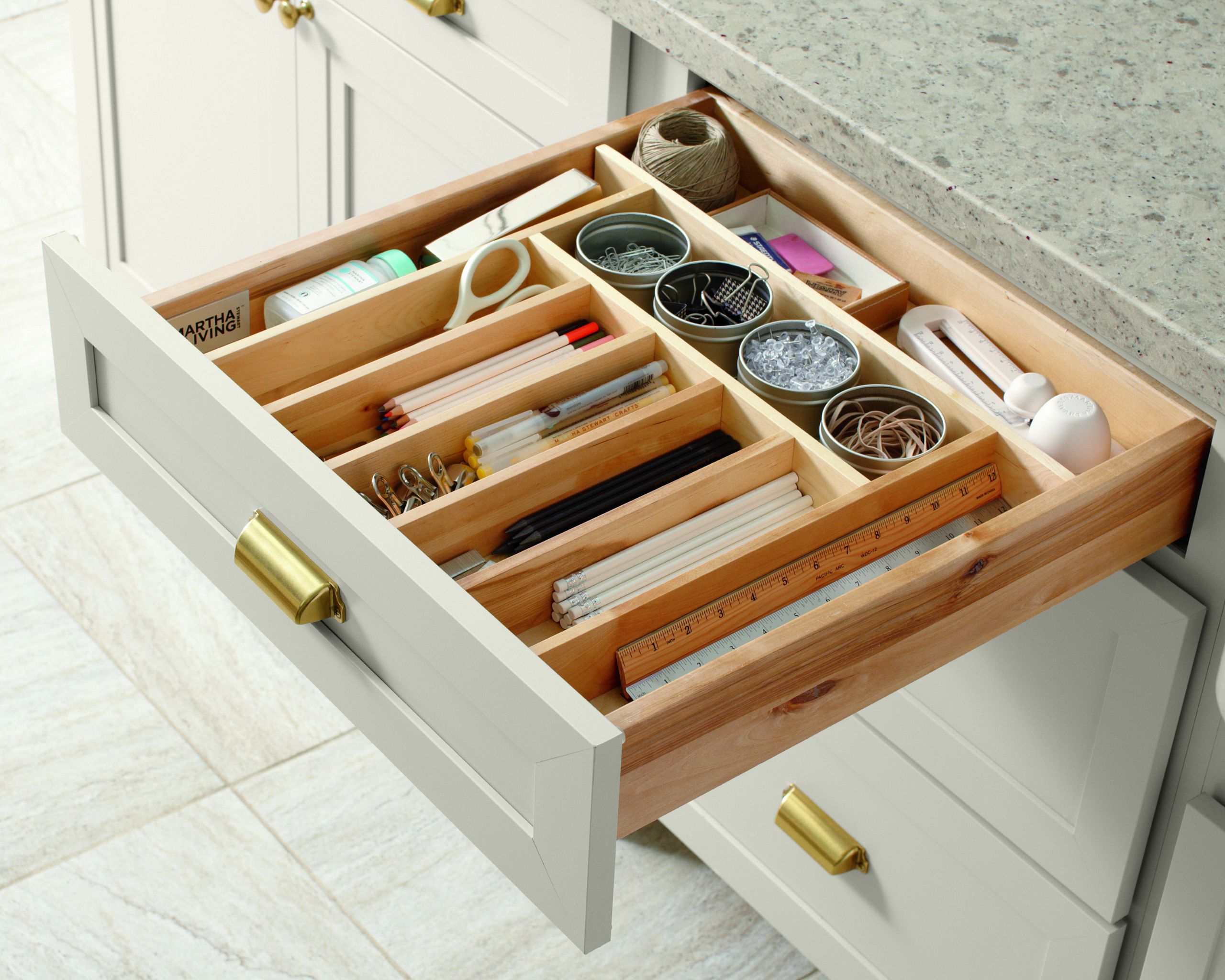 Home Depot Kitchen Organization
 Keep your kitchen organized with built in drawer