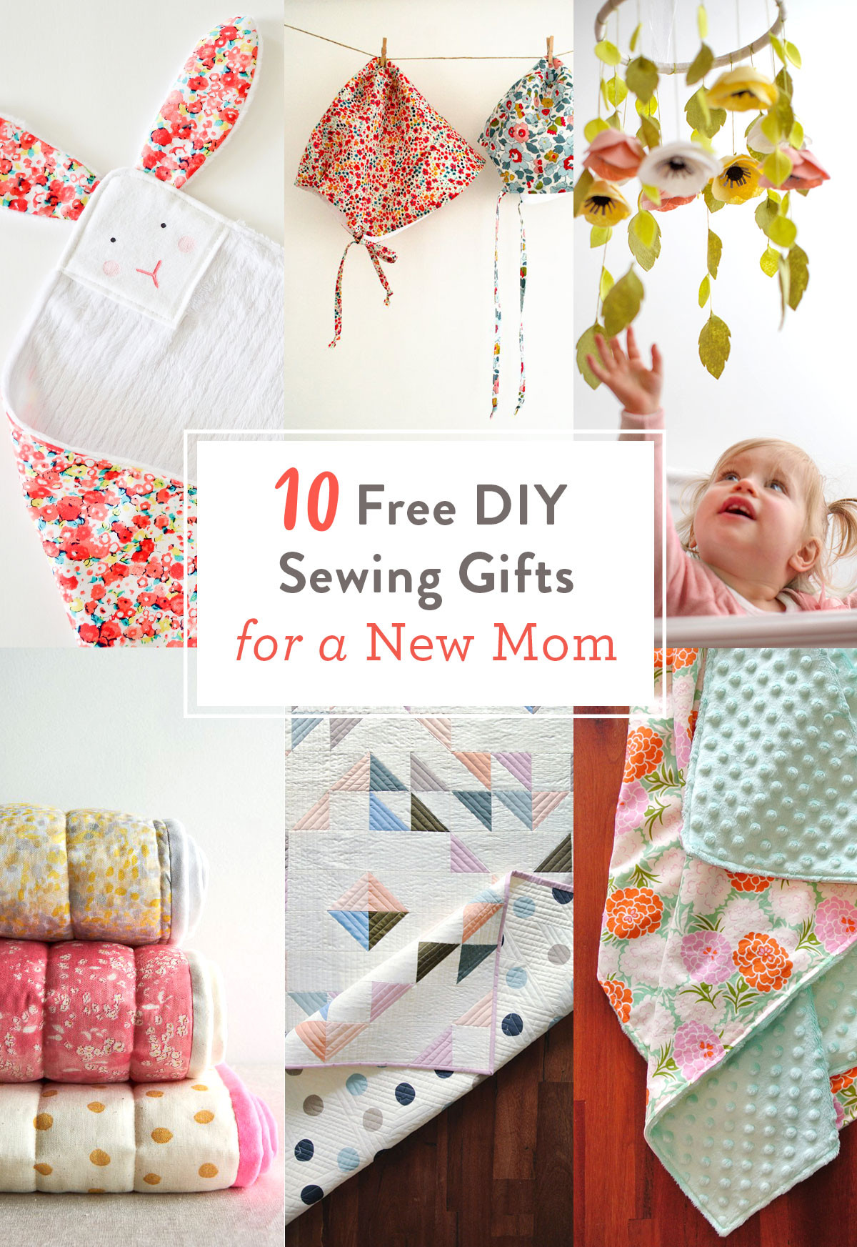 Homemade Baby Gifts Sewing
 FREE DIY Sewing Gifts for a New Mom Suzy Quilts