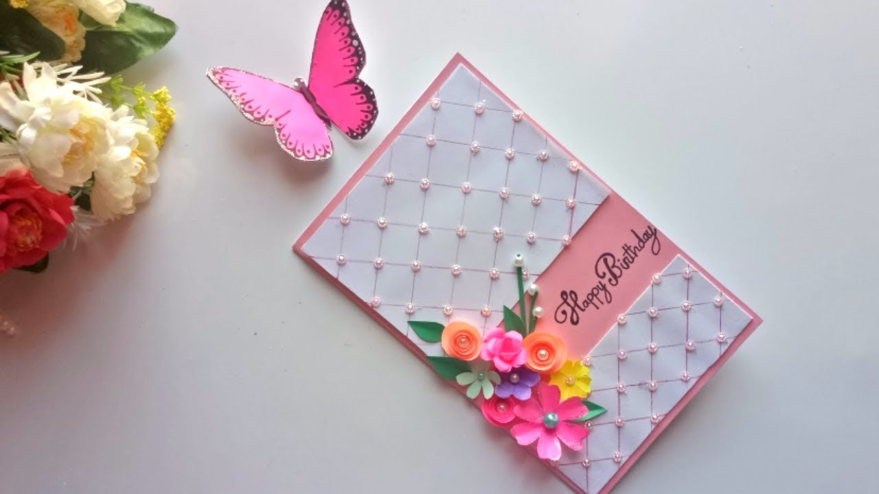 Homemade Birthday Card Ideas
 Beautiful Handmade Birthday card idea DIY Greeting Pop