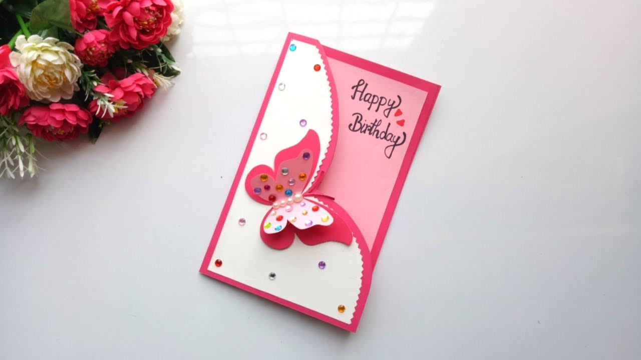 Homemade Birthday Card Ideas
 Beautiful Handmade Birthday Card idea DIY GREETING cards