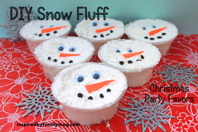 Homemade Christmas Party Favors Ideas
 Winter Party Favors DIY Snow Dough Inspired by Family