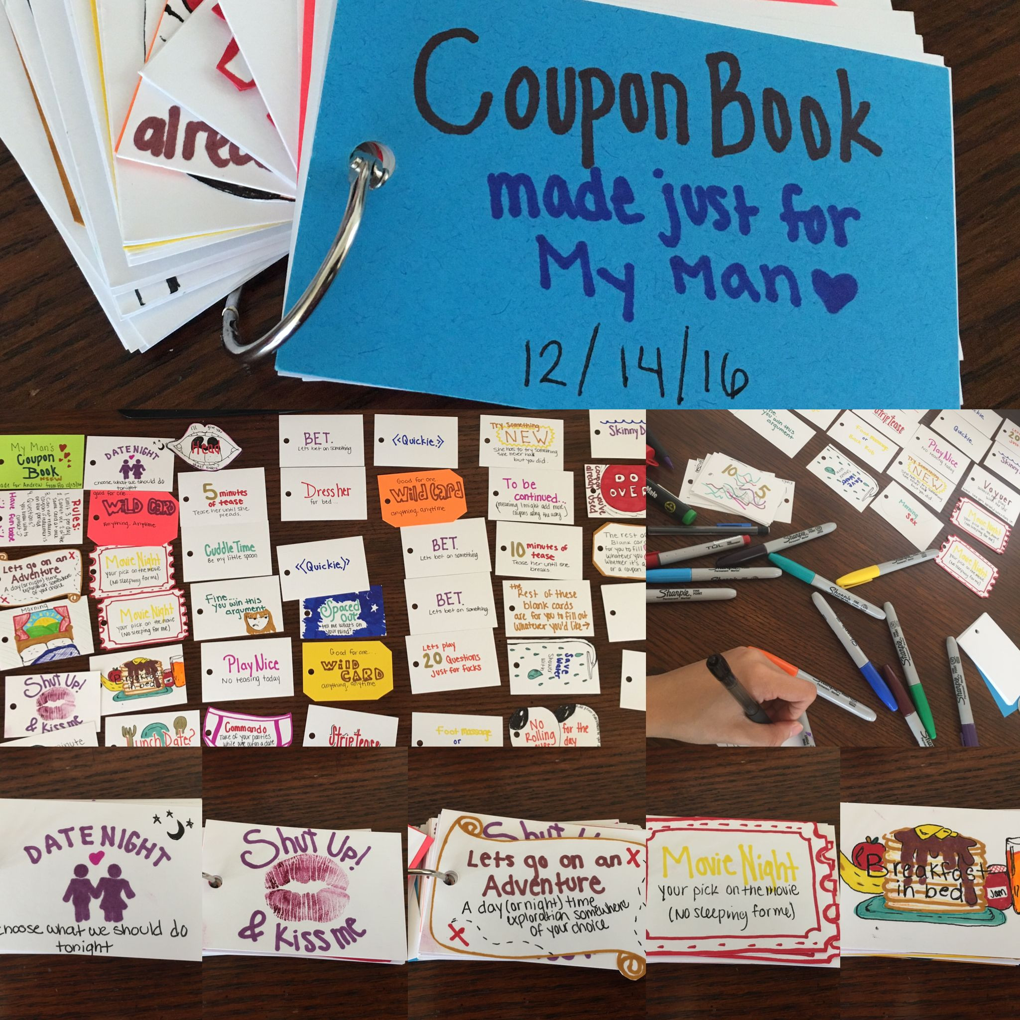 Homemade Gift Ideas Boyfriend
 A coupon book made for my boyfriend as a Christmas t