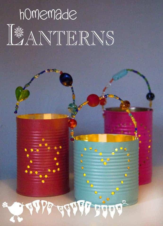 Homemade Gifts For Kids
 Homemade Gifts Tin Can Lanterns Kids Craft Room