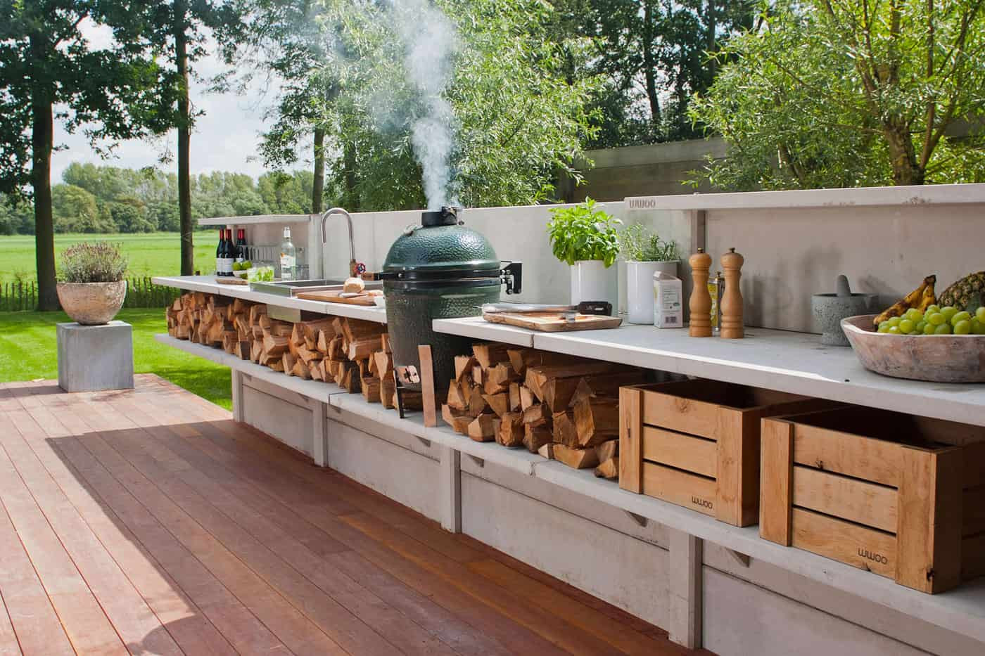 Homemade Outdoor Kitchen
 15 Outdoor Kitchen Designs That You Can Help DIY