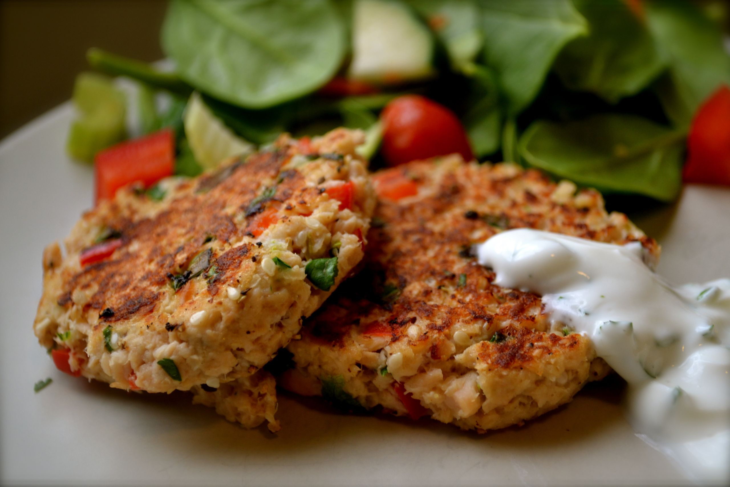 Homemade Salmon Patties
 Salmon Patties with Cilantro Lime Sauce – BIG EATS tiny