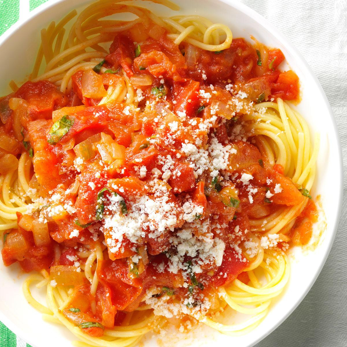 Homemade Spaghetti Sauce From Fresh Tomatoes
 Spaghetti with Fresh Tomato Sauce Recipe