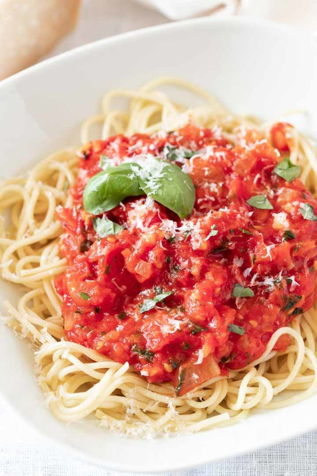 Homemade Spaghetti Sauce From Fresh Tomatoes
 Fresh Tomato Sauce Recipe Easy Italian Pasta Sauce