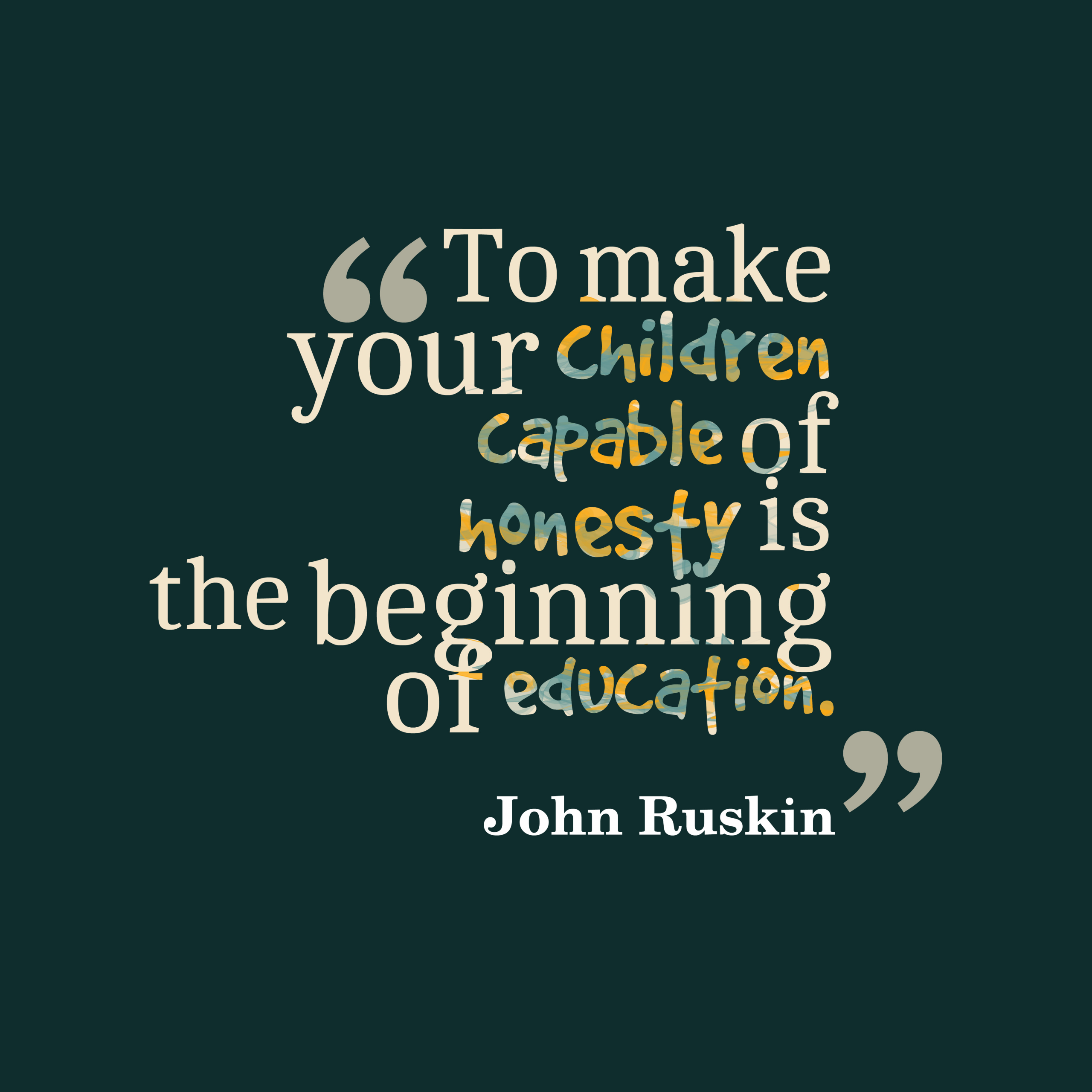 Honesty Quotes For Kids
 558 Best John Ruskin Quotes