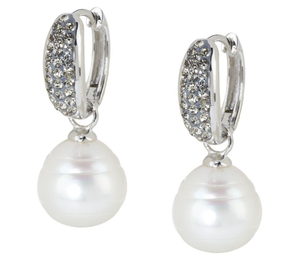 Honora Pearl Earrings
 Honora Cultured Pearl 11 0mm and Crystal Sterling Drop