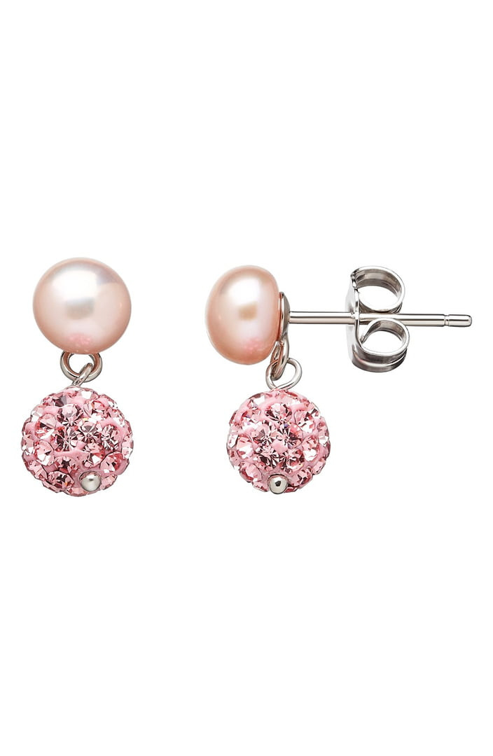 Honora Pearl Earrings
 HONORA Crystal & Freshwater Pearl Earrings Girls