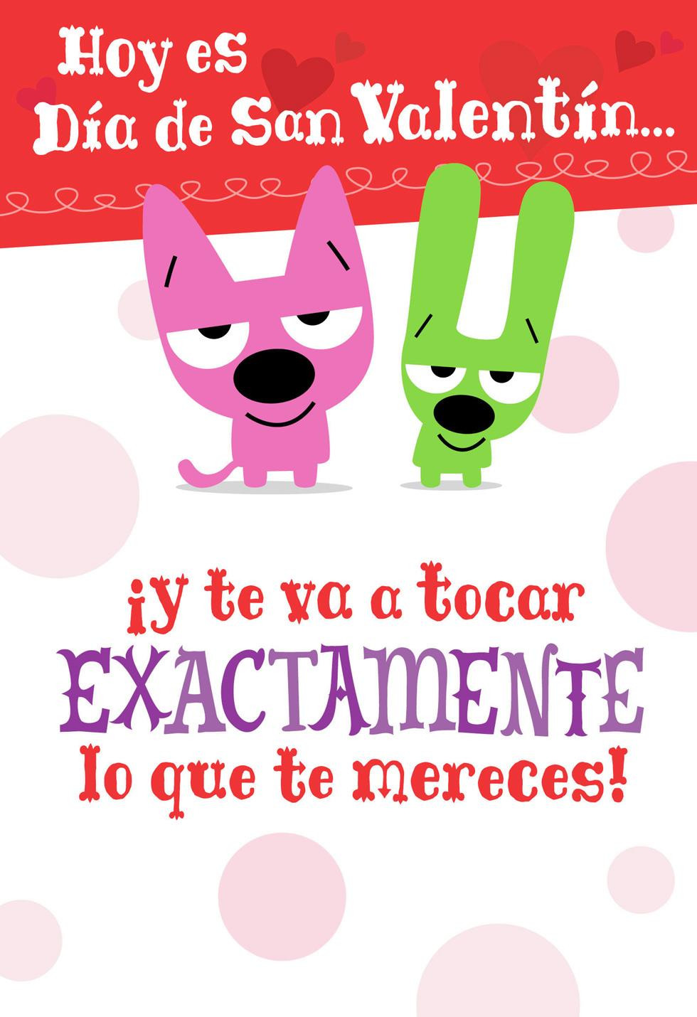 Hoops And Yoyo Birthday Cards
 hoops&yoyo™ Smooch Spanish Language Valentine s Day Card