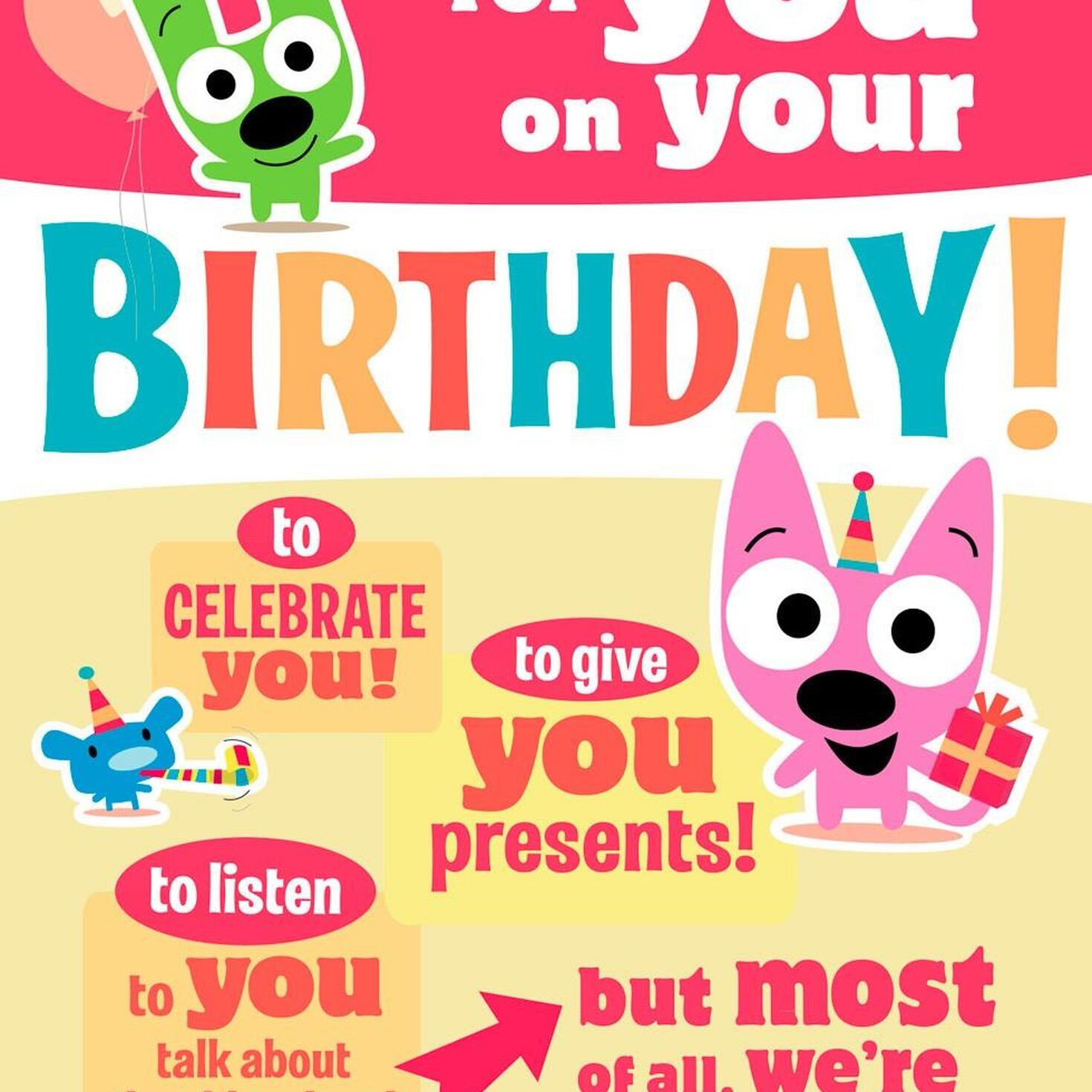 Hoops And Yoyo Birthday Cards
 hoops&yoyo™ Cake Birthday Sound Card With Motion