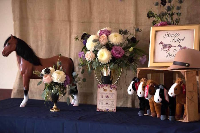 Horse Birthday Party Decorations
 Kara s Party Ideas Rustic Equestrian Horse Birthday Party