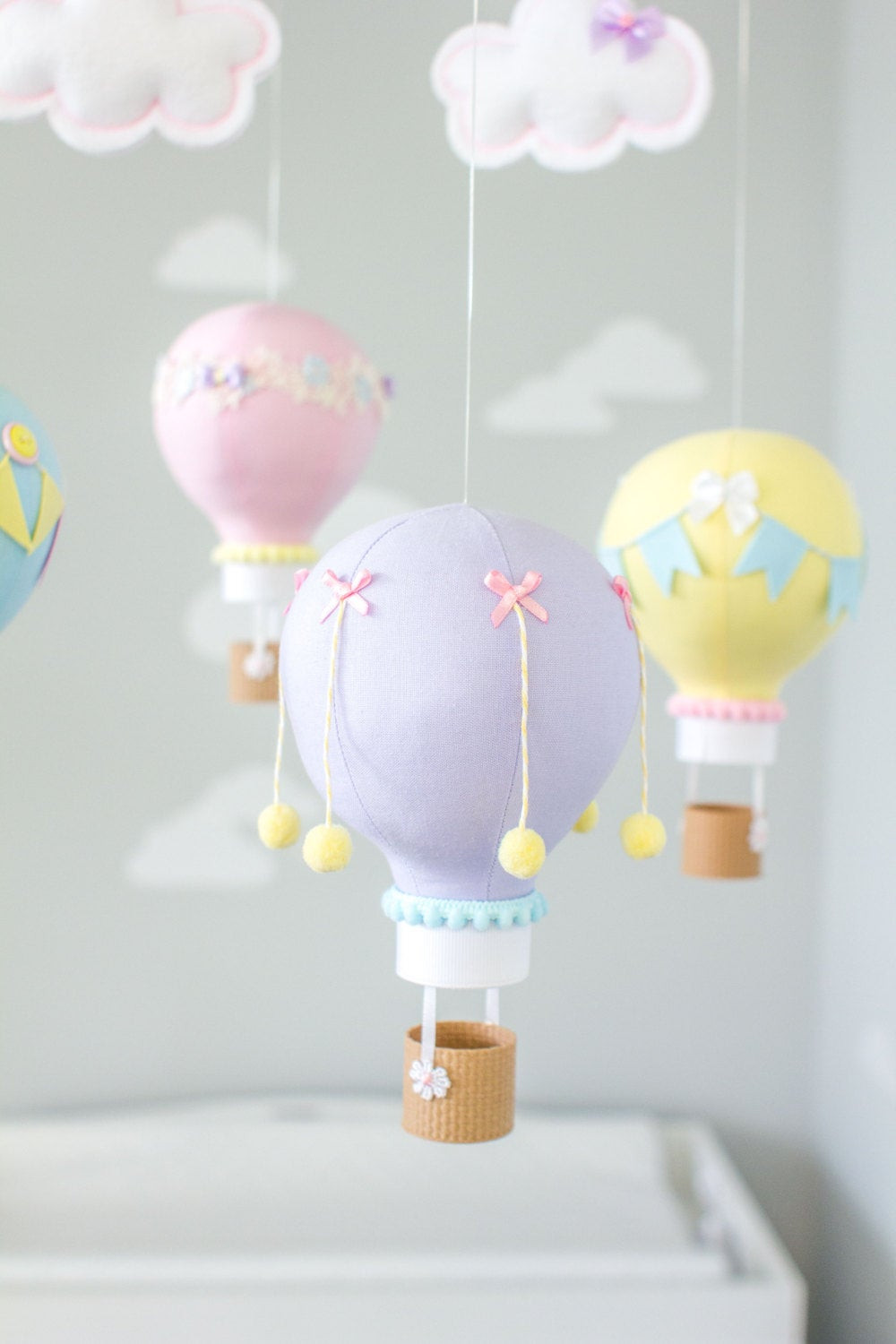 Hot Air Balloon Baby Decor
 Hot Air Balloon Nursery Decor Baby Mobile Travel Theme