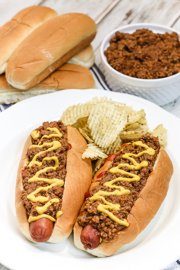 Hot Dogs With Chili
 Hot Dog Chili Southern Tailgate Our Southern Home