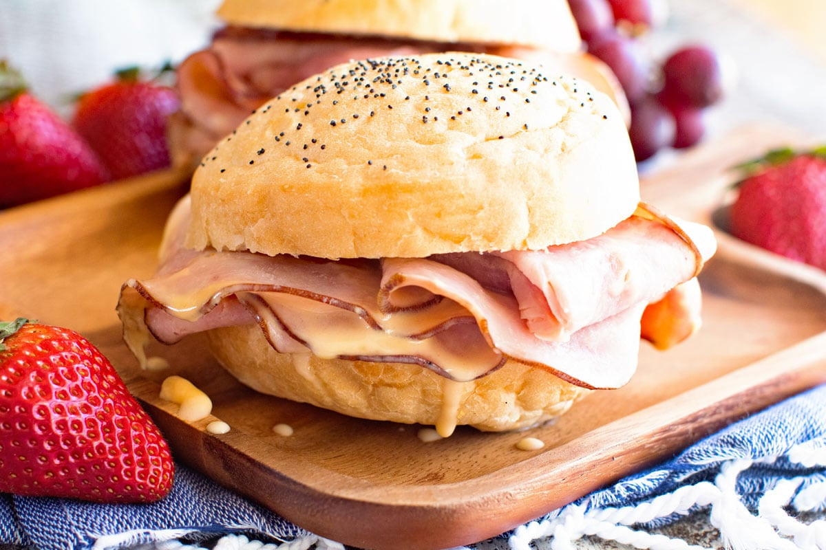 Hot Ham Sandwich Recipes
 Crock Pot Hot Ham & Cheese Sandwiches Julie s Eats