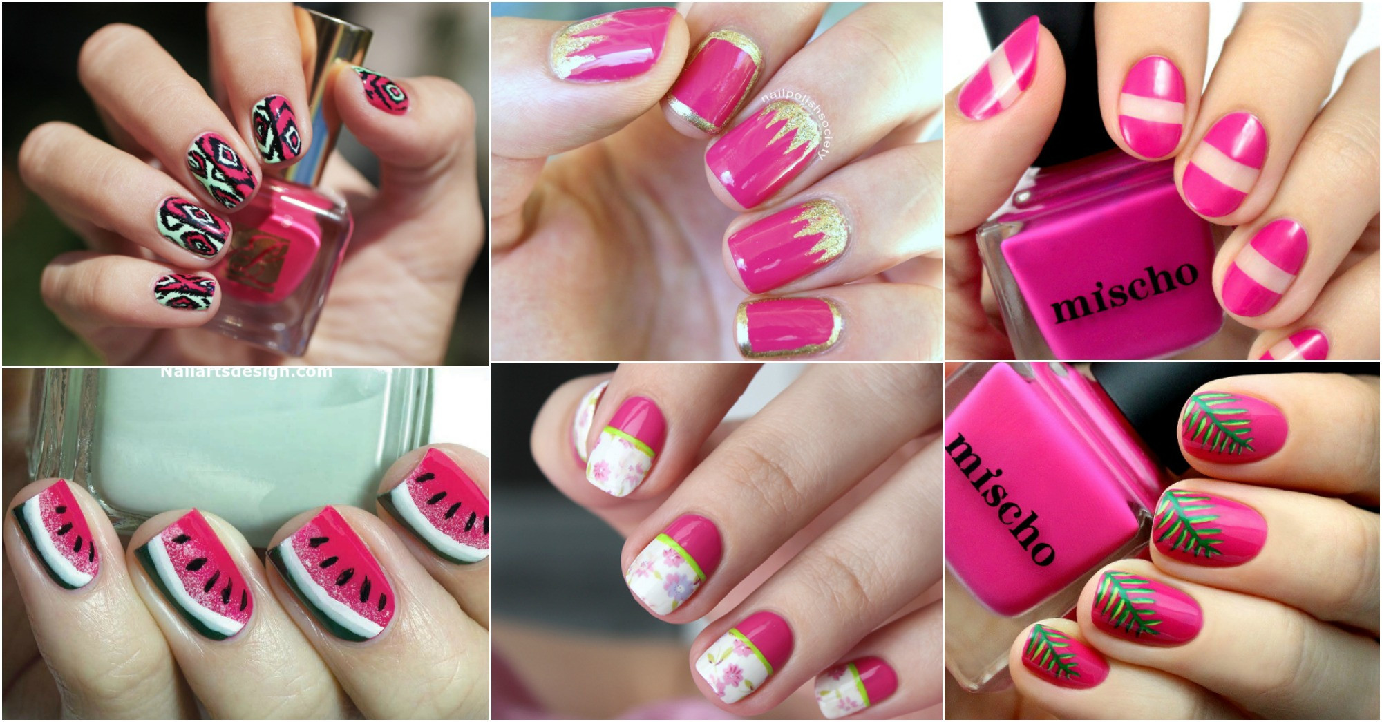 Hot Pink Nail Designs
 16 Hot Pink Nail Designs You Can Copy This Summer