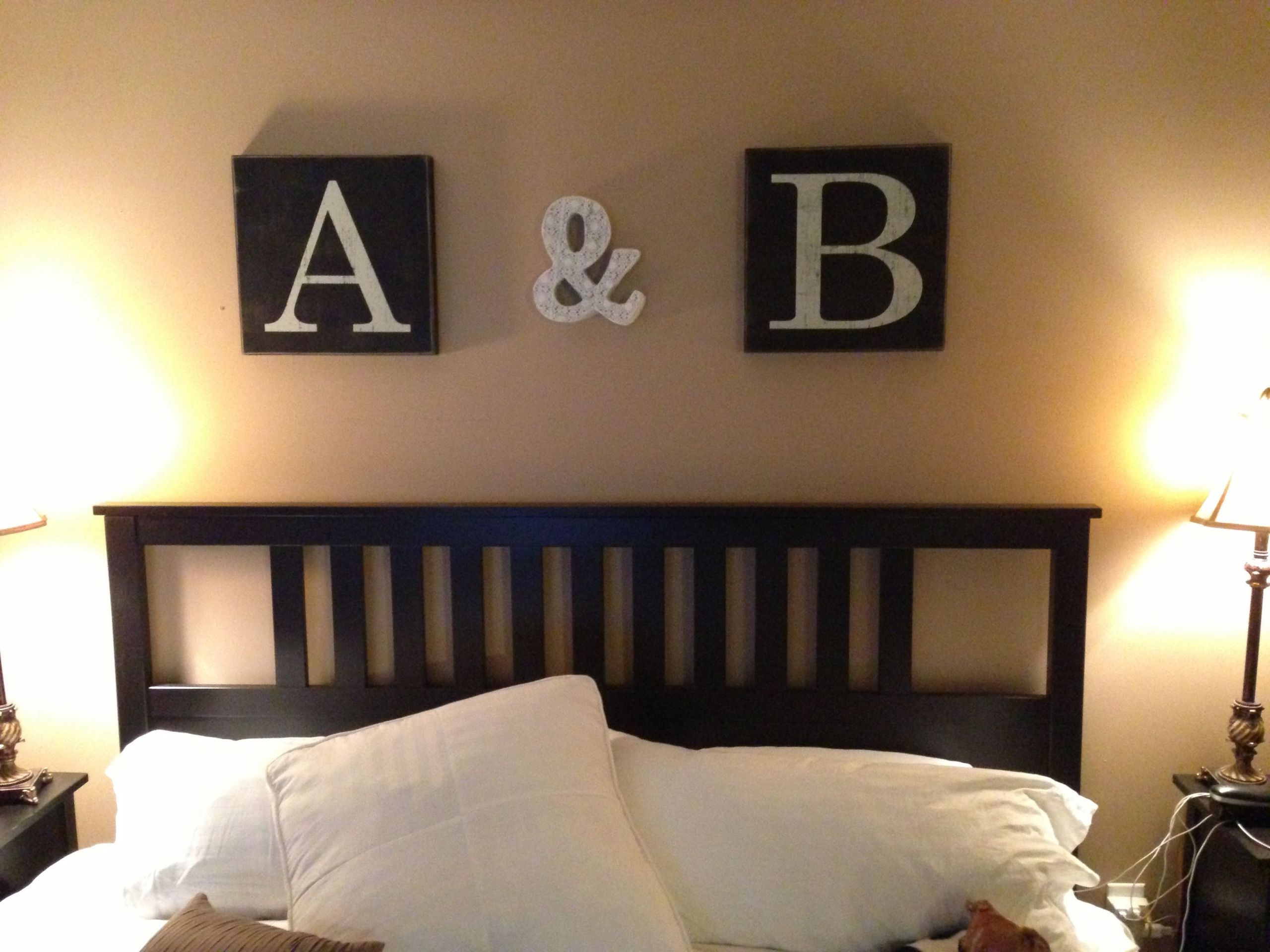 House Party Master Bedroom Key
 Couples initials above the bed Love