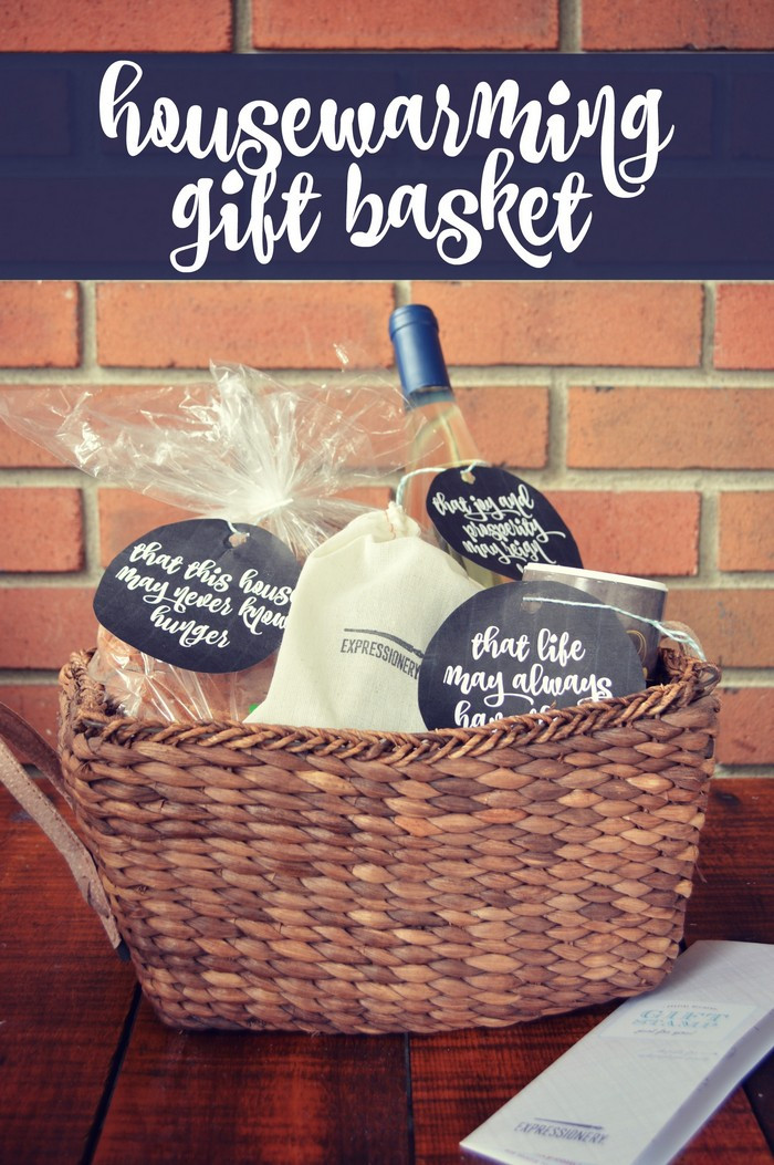 Housewarming Gift Basket Ideas
 HOUSEWARMING GIFT BASKET Mad in Crafts