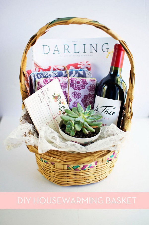 Housewarming Gift Basket Ideas
 35 Creative DIY Gift Basket Ideas for This Holiday Hative