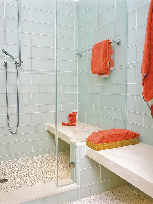 Houzz Bathroom Shower
 Tile Shower Bench