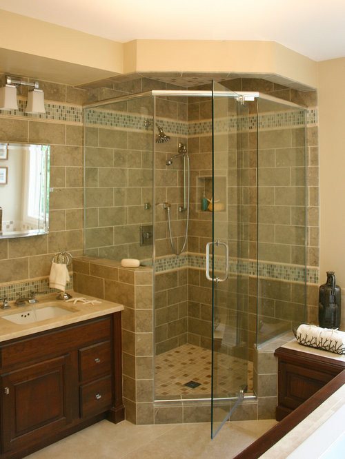 Houzz Bathroom Shower
 Corner Shower Tile