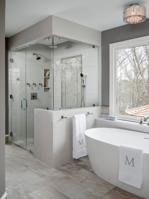 Houzz Bathroom Shower
 75 Trendy Master Bathroom Design Ideas of