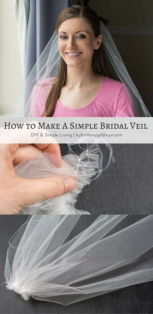 How Do You Make A Wedding Veil
 How to Make a Bridal Veil With a b