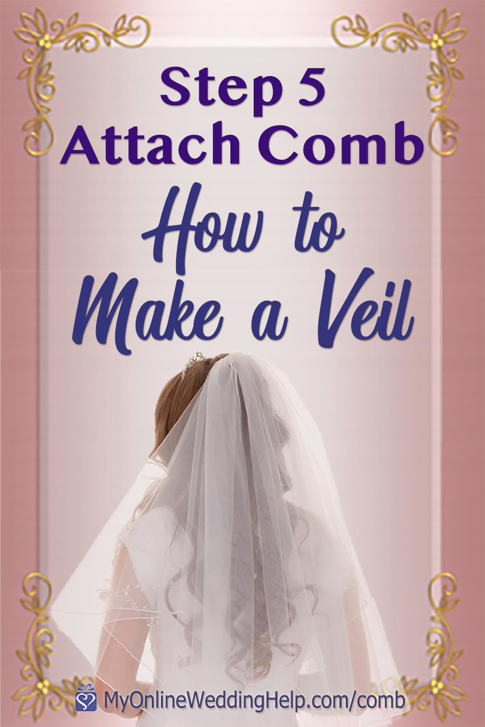 How Do You Make A Wedding Veil
 How to Make a Wedding Veil With b Step 5 My line