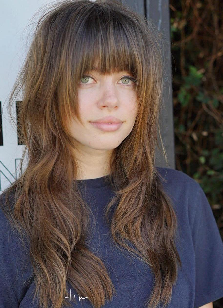 How To Cut Bangs On Long Hair
 40 Trendy Hairstyles and Haircuts for Long Layered Hair To