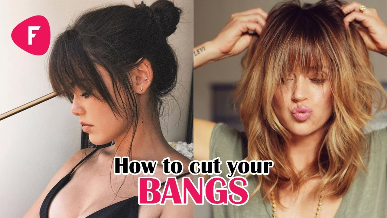 How To Cut Bangs On Long Hair
 How To Cut Your Own Bangs Fringe DIY Tutorials