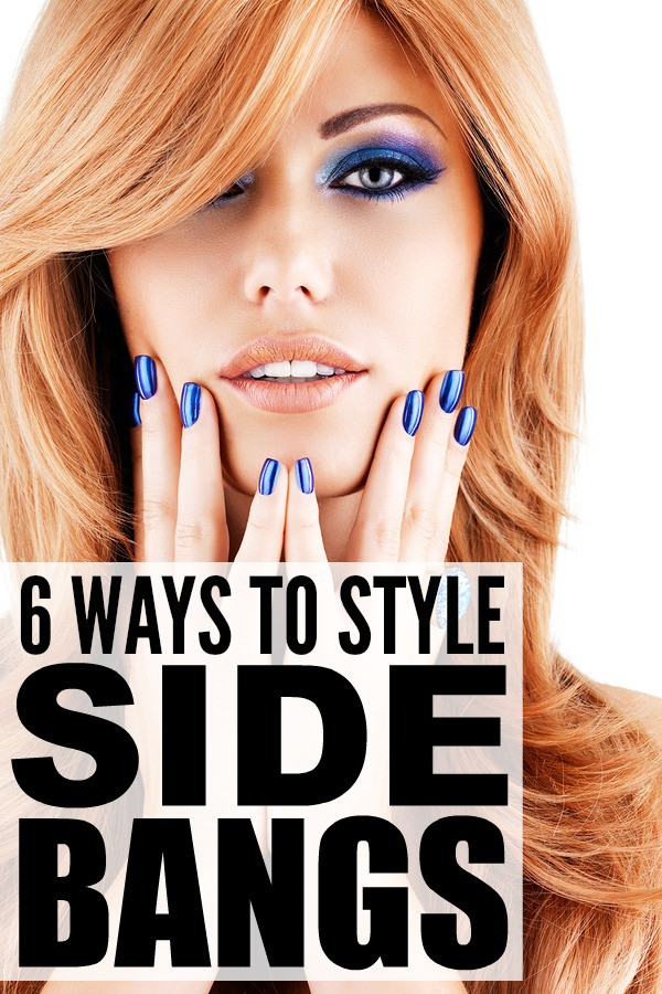 How To Cut Bangs On Long Hair
 6 ways to style side bangs