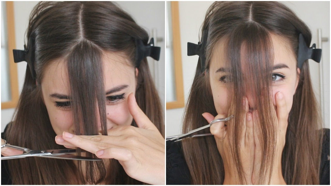 How To Cut Bangs On Long Hair
 Cutting My Bangs