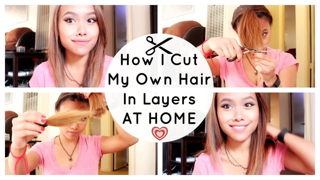 How To Cut My Own Hair Women
 How I Cut My Own Hair in Layers