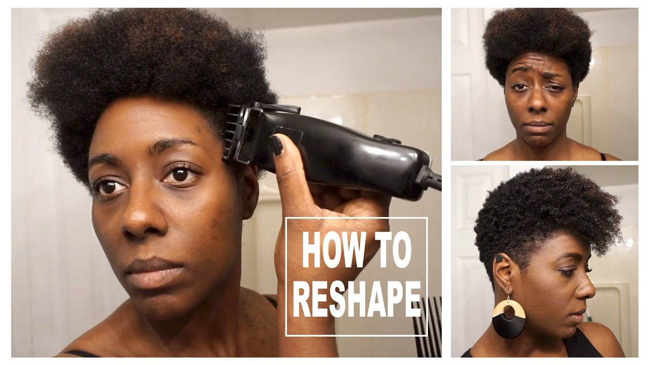 How To Cut Natural Hair
 DIY Tapered Cut and Natural Style