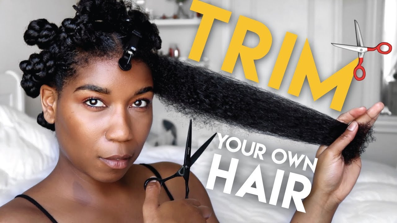 How To Cut Natural Hair
 DETAILED How To Trim Your Own Hair