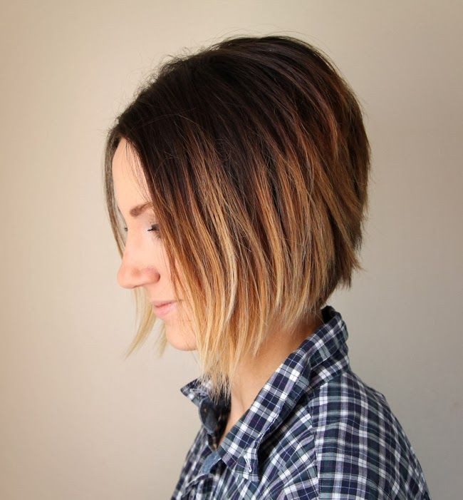 How To Cut Your Own Hair Into A Bob
 17 Best images about Hair BOBS Angled A line Inverted on