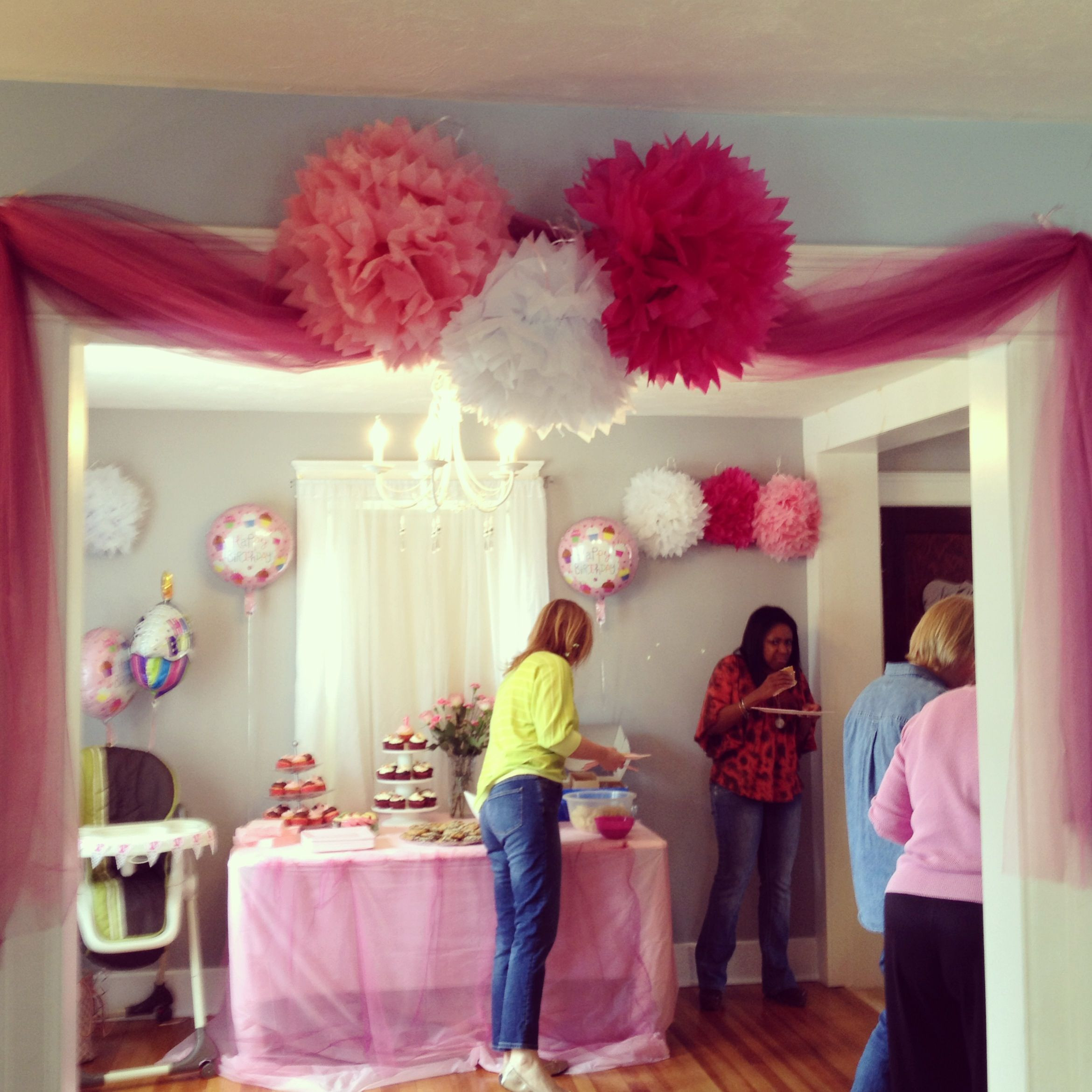 How To Decorate Birthday Party At Home
 Brid te s 1st birthday party decorations Pink Tutu