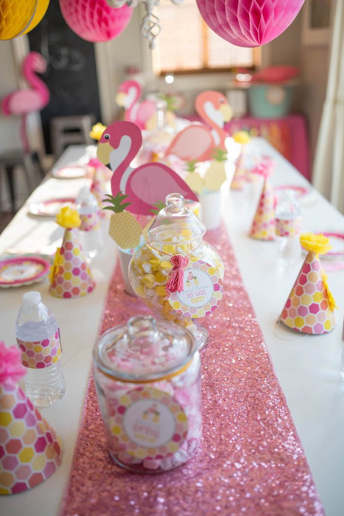 How To Decorate Birthday Party
 Kara s Party Ideas Flamingo Flamingle Pineapple Party