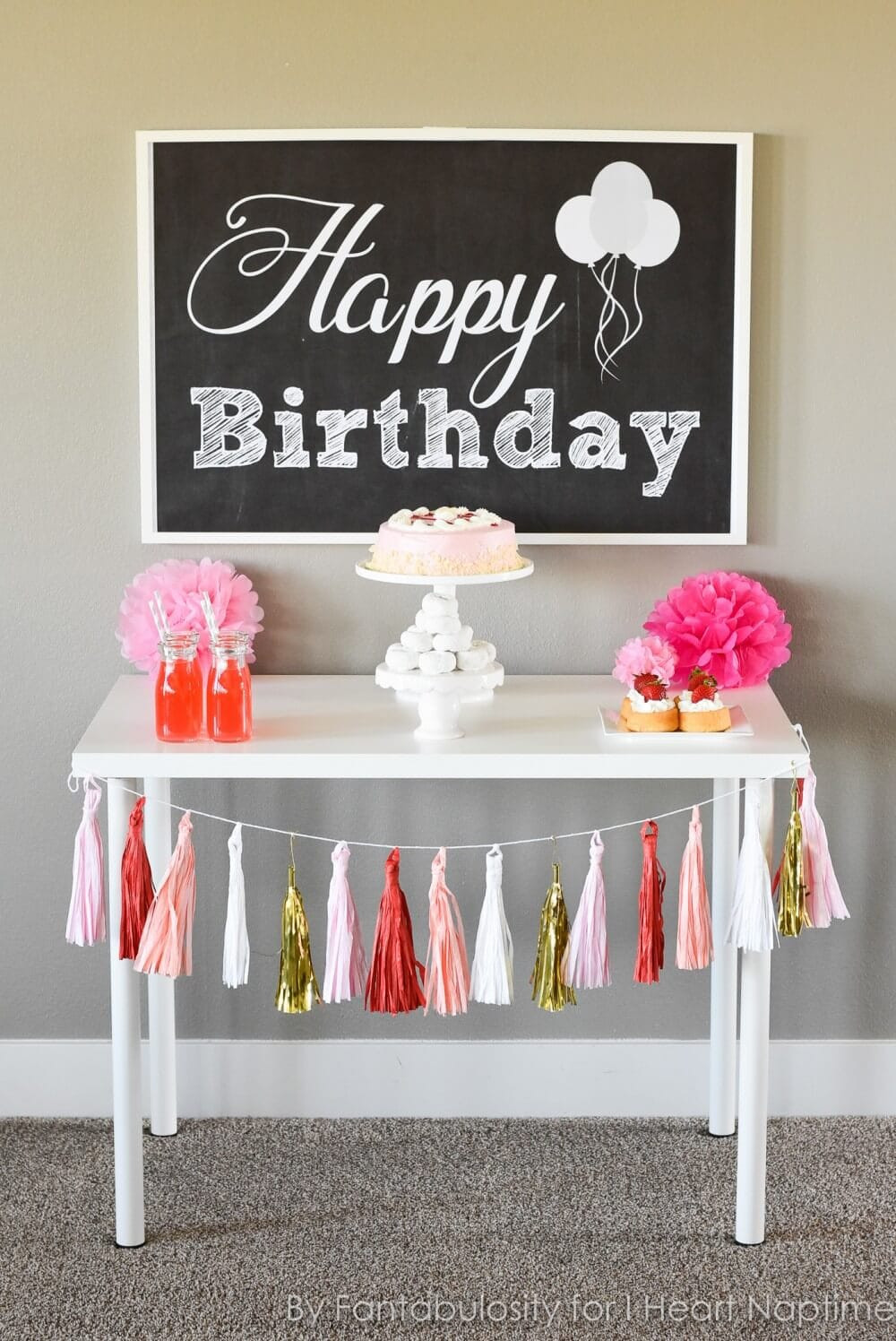 How To Decorate Birthday Party
 Free Happy Birthday Backdrop I Heart Nap Time