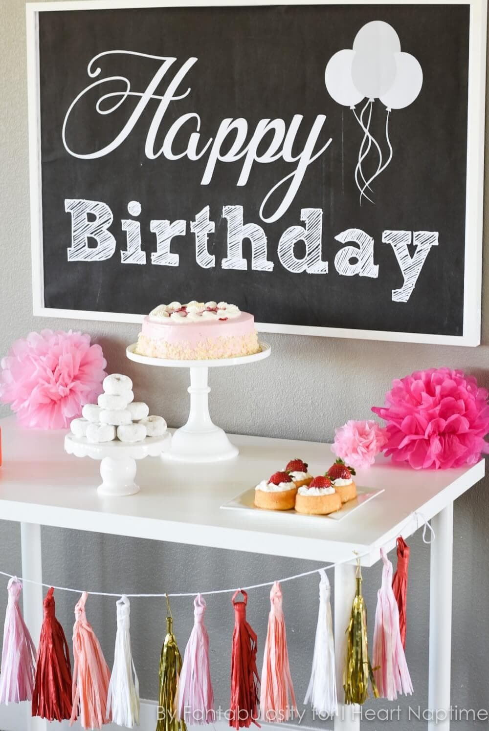 How To Decorate For A Birthday Party
 Free Happy Birthday Backdrop I Heart Nap Time