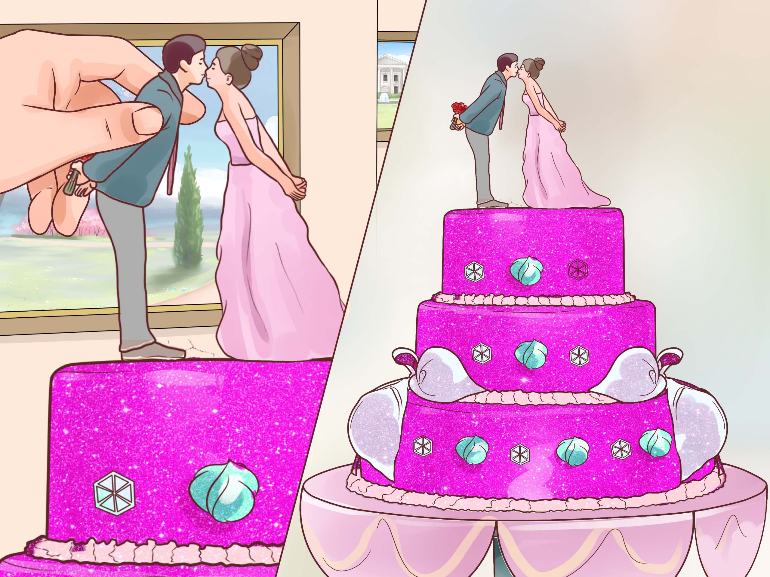 How To Decorate Wedding Cakes
 How to Decorate a Wedding Cake with wikiHow