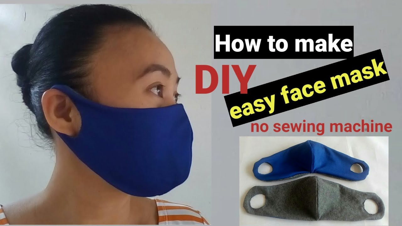 How To Make A DIY Face Mask
 How to Make DIY Easy Face Mask no sewing machine