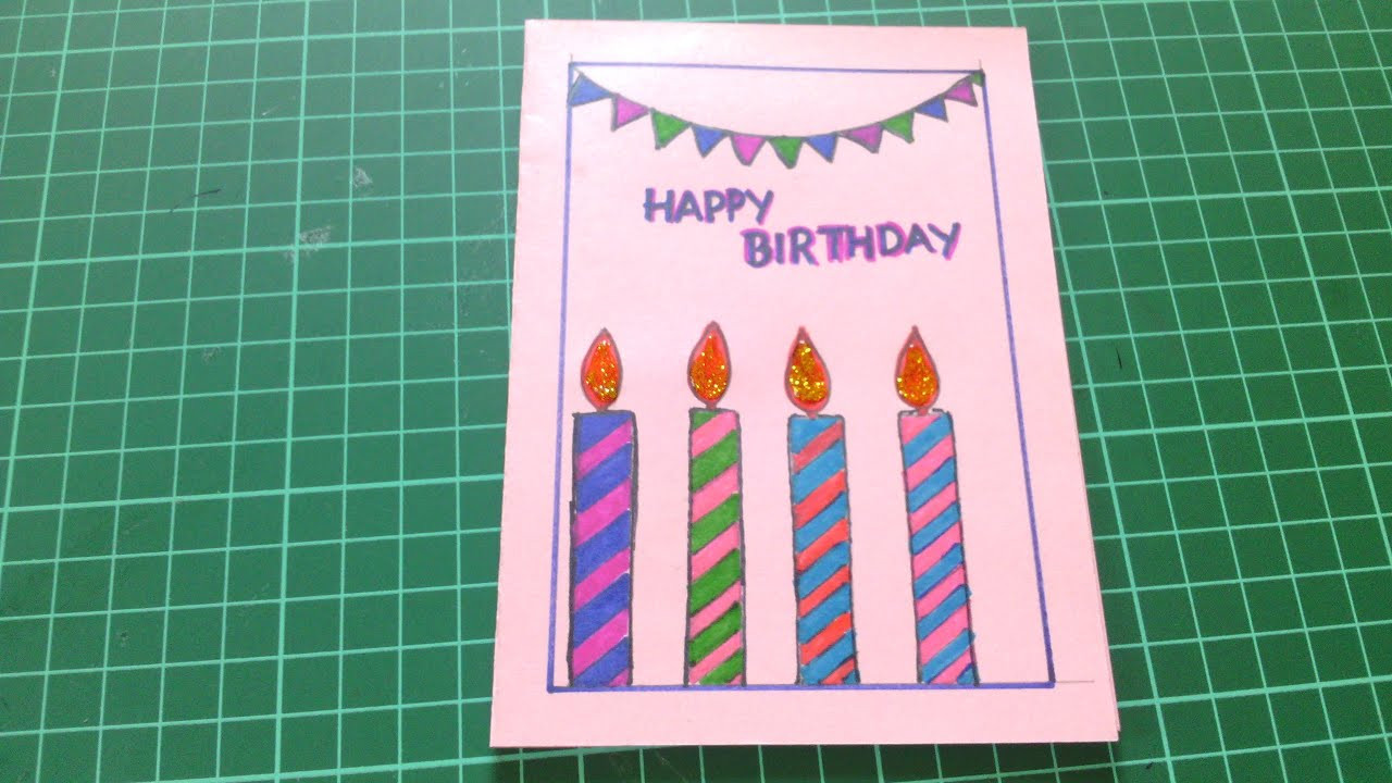 How To Make A Happy Birthday Card
 Happy Birthday Cards for Friends Handmade