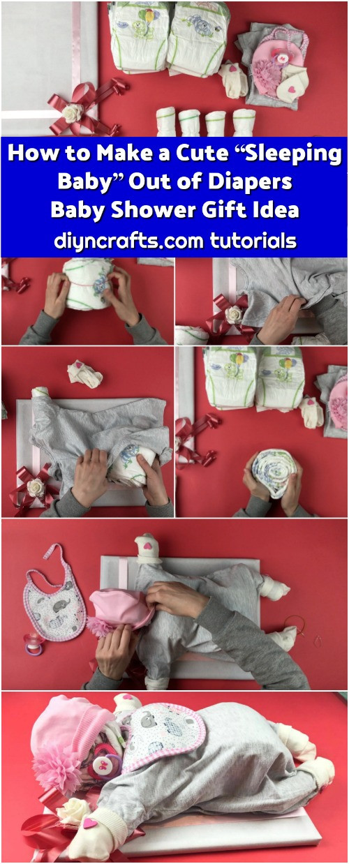 How To Make Baby Shower Gifts Out Of Diapers
 How to Make a Cute “Sleeping Baby” Out of Diapers Baby