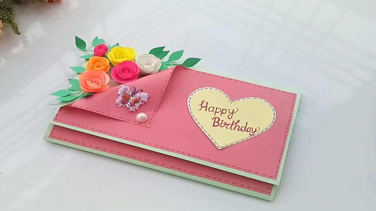 How To Make Birthday Cards
 Beautiful Handmade Birthday card Birthday card idea