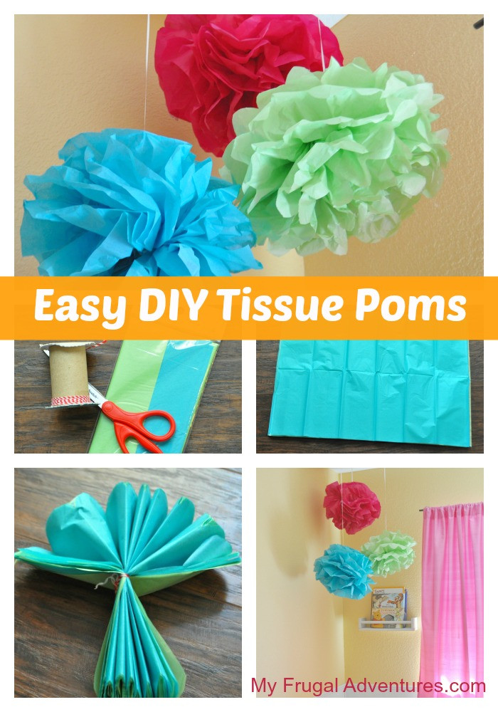 How To Make Birthday Decorations
 Simple DIY Party Poms About $1 Each My Frugal Adventures