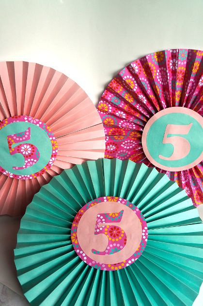 How To Make Birthday Decorations
 how to make paper fan decorations