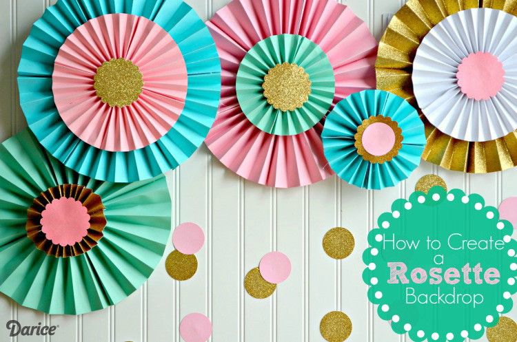 How To Make Birthday Decorations
 How to Make Paper Rosettes DIY Party Decorations The