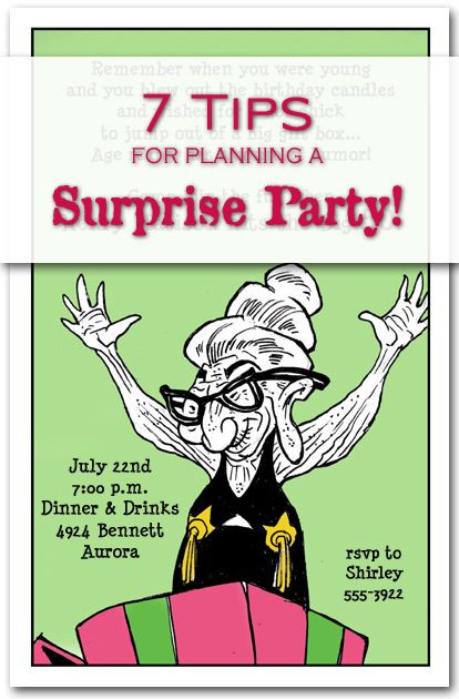 How To Plan A Surprise Birthday Party
 7 Tips for Planning a Surprise Party PLUS Surprise Party